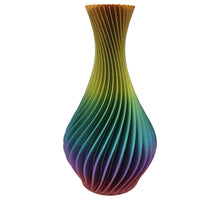 Load image into Gallery viewer, Multi-Color Swirl Vase - 3D Printed
